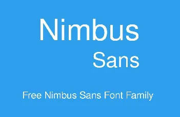 Nimbus Sans Family font