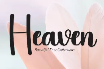 Heaven Script font