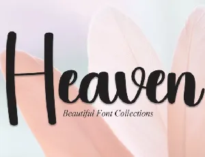 Heaven Script font