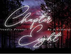 Chapter Eight font