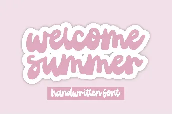 Welcome Summer Script font