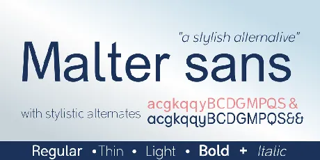 Malter Sans font