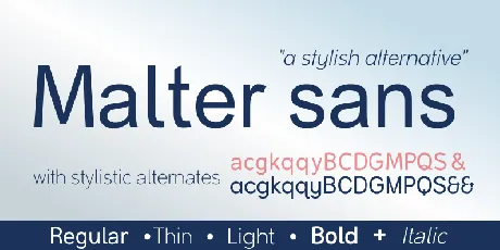 Malter Sans font