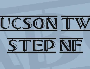 Tucson Two Step NF font