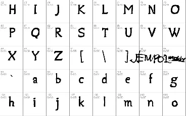 Jempolfreak font