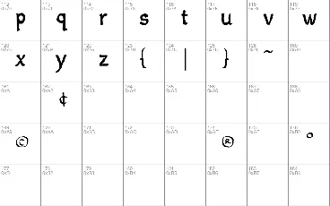 Jempolfreak font