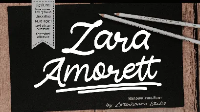 Zara Amorett font