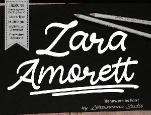 Zara Amorett font