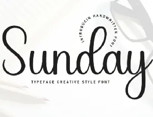 Sunday Script Typeface font