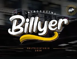 Billyer Dispaly font