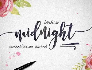 Midnight Script font