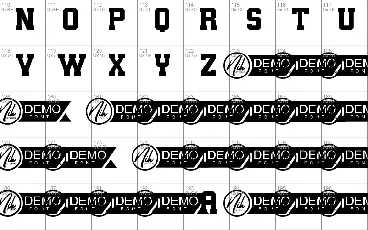 College Games Demo font