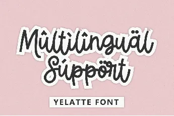 Yelatte font