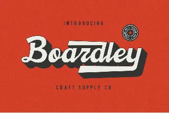 Boardley Demo font