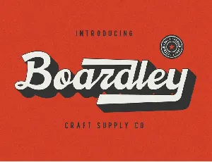 Boardley Demo font