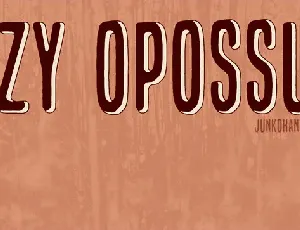 Lazy Opossum font