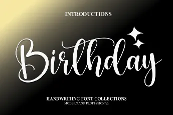 Birthday Typeface font