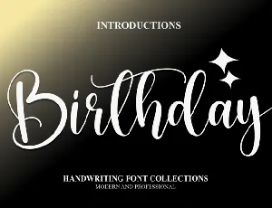 Birthday Typeface font