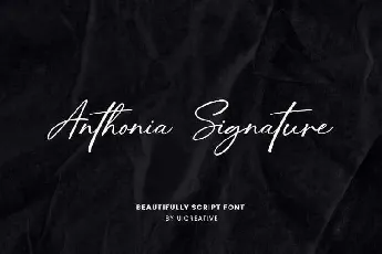 Anthonia Signature font