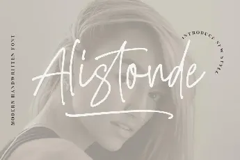 Alistonde â€“ Modern Handwritten font