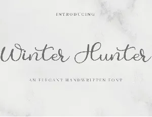 Winter Hunter font