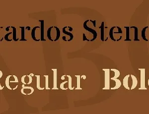 Stardos Stencil Family font