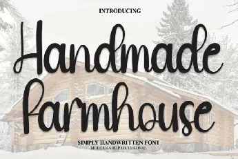 Handmade Farmhouse Script font