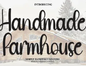 Handmade Farmhouse Script font