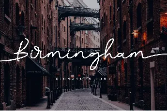 Birmingham Signature font