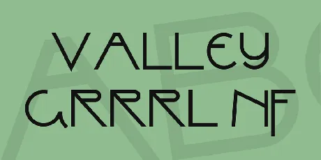 Valley Grrrl NF font