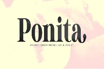 Ponita Serif font