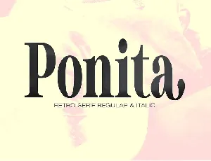 Ponita Serif font