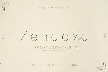 Zendaya font