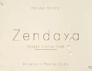 Zendaya font