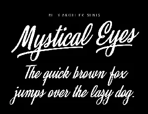 Mystical Eyes Personal Use font
