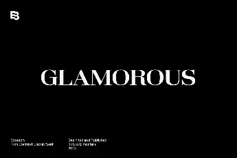 Glamorous font