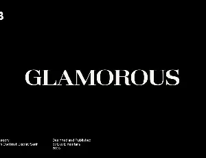 Glamorous font