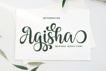 Agisha Script font