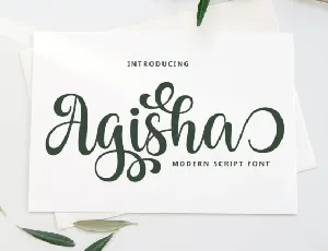 Agisha Script font