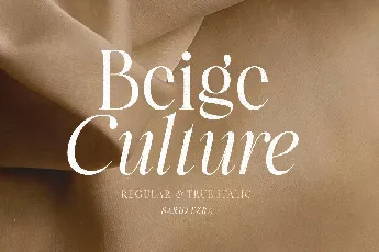 Beige Culture font