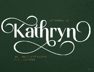 Kathryn font