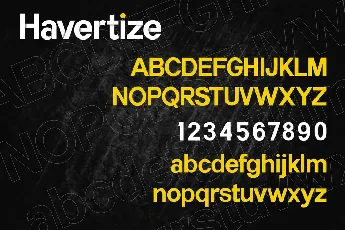 Havertize Bold Sans Serif font