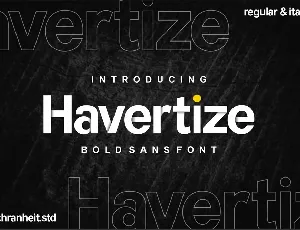 Havertize Bold Sans Serif font