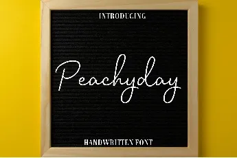 Peachy Day font