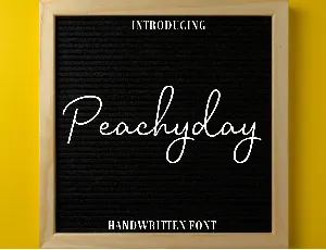 Peachy Day font