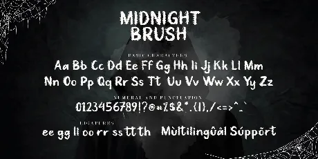 Midnight Brush font