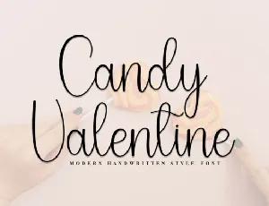 Candy Valentine Script font