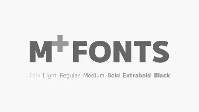 M+ Sans Serif Family font