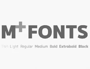 M+ Sans Serif Family font