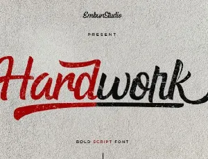 Hardwork Bold Script font